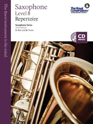 RCM Saxophone Level 8 Repertoire - Saxophone Series 2014 Edition - Book/CD