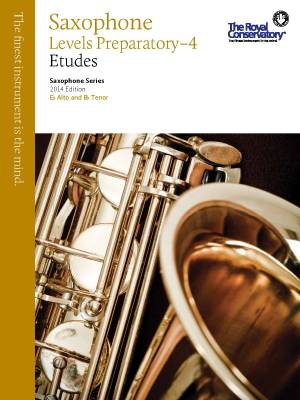 Frederick Harris Music Company - RCM Saxophone Etudes Preparatory- Level 4 - Saxophone Series 2014 Edition - Book