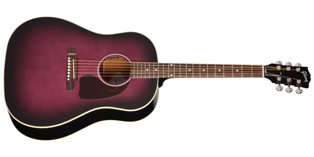 J-45 Standard Acoustic/Electric Guitar with Hardshell Case - Purple Burst