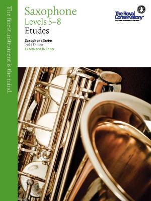 RCM Saxophone Etudes Levels 5-8 - Saxophone Series 2014 Edition - Book