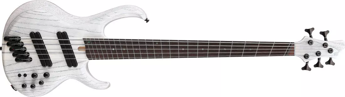 BTB Bass Workshop 5-String Multi-Scale Bass with Hardshell Case - Transparent White Flat
