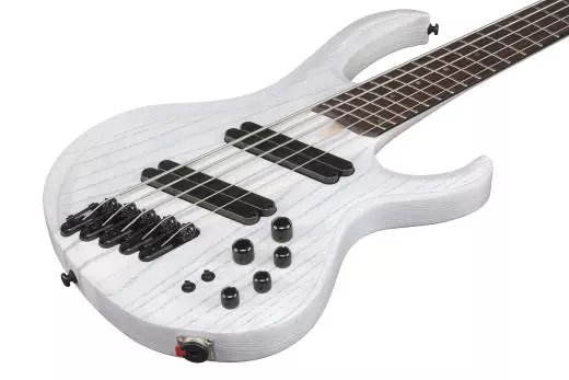 BTB Bass Workshop 5-String Multi-Scale Bass with Hardshell Case - Transparent White Flat