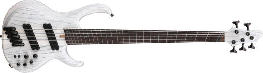Ibanez - BTB Bass Workshop 5-String Multi-Scale Bass with Hardshell Case - Transparent White Flat