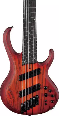 BTB Bass Workshop 6-String Multi-Scale Bass with Hardshell Case - Brown Topaz Burst Flat