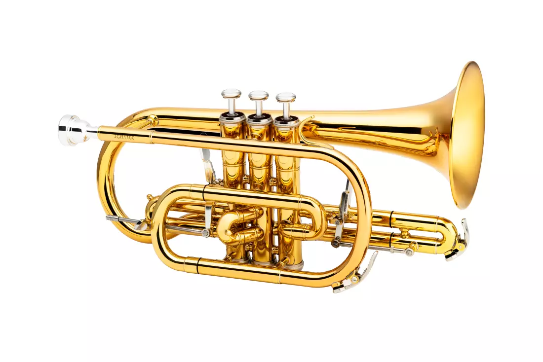 JCR1100Q Intermediate Bb Cornet with Yellow Brass Bell - Lacquer