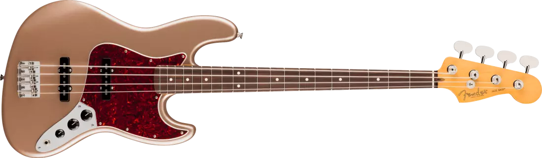 American Professional Classic Jazz Bass, Rosewood Fingerboard - Faded Firemist Gold