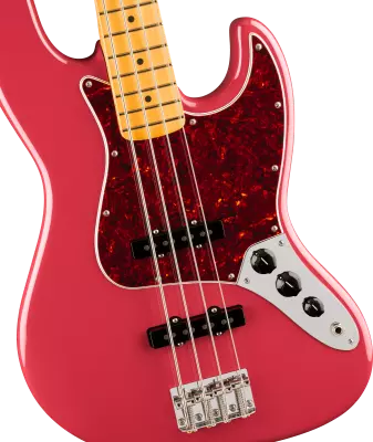 American Professional Classic Jazz Bass, Maple Fingerboard - Faded Dakota Red