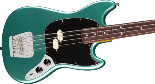 American Professional Classic Mustang Bass, Rosewood Fingerboard - Faded Sherwood Green Metallic