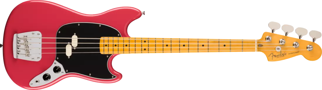 American Professional Classic Mustang Bass, Maple Fingerboard - Faded Dakota Red