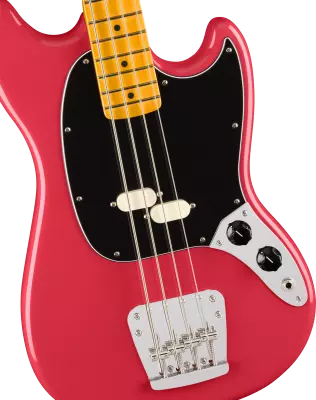American Professional Classic Mustang Bass, Maple Fingerboard - Faded Dakota Red