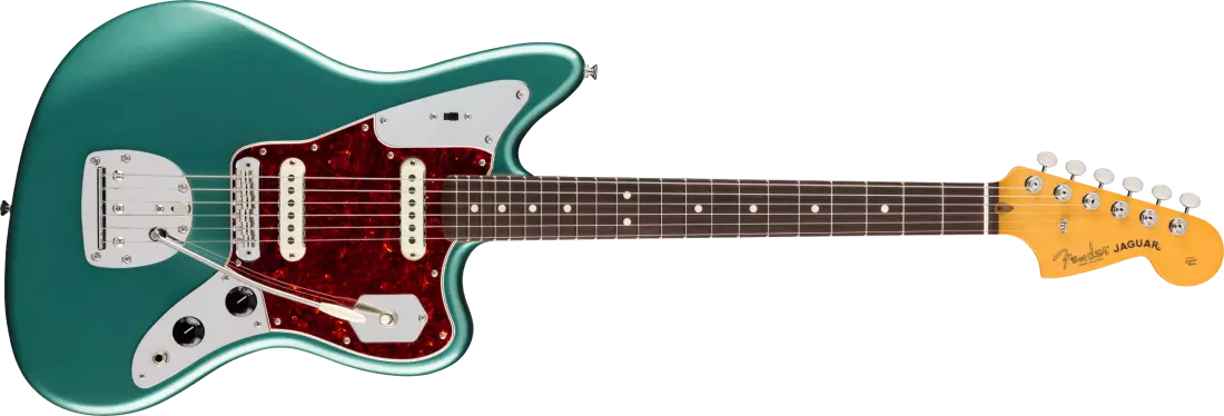 American Professional Classic Jaguar, Rosewood Fingerboard - Faded Sherwood Green Metallic