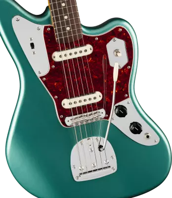 American Professional Classic Jaguar, Rosewood Fingerboard - Faded Sherwood Green Metallic