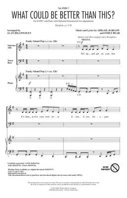 What Could be Better Than This? - Barlow/Bear/Billingsley - Choral Octavo - SATB Accompanied