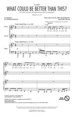 What Could be Better Than This? - Barlow/Bear/Billingsley - Choral Octavo - 2-Pt Accompanied