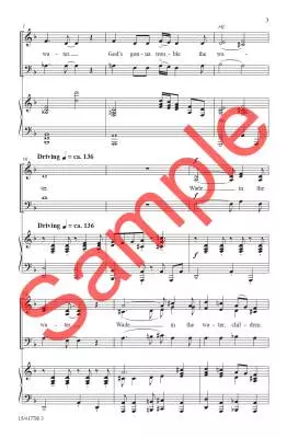Wade in the Water - Johnson - Choral Octavo - 3-Pt Mixed/Piano