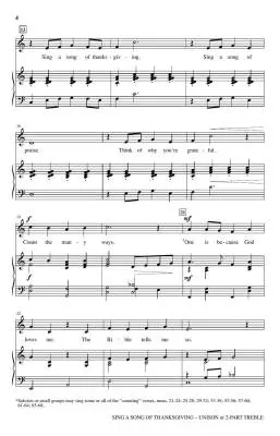 Sing a Song of Thanksgiving - Hayes - Choral Octavo - 2-Pt Accompanied