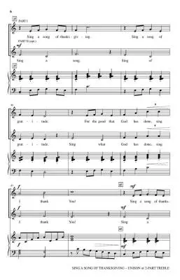 Sing a Song of Thanksgiving - Hayes - Choral Octavo - 2-Pt Accompanied