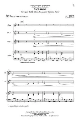 Seasons - Gjeilo - Choral Octavo - 2-Pt Accompanied