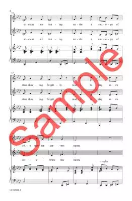 Harvest Moon - Franklin - Choral Octavo - 2-Pt Piano/Violin/Tambourine