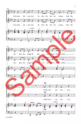 Harvest Moon - Franklin - Choral Octavo - 2-Pt Piano/Violin/Tambourine