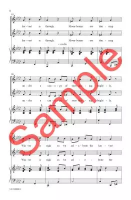Harvest Moon - Franklin - Choral Octavo - 2-Pt Piano/Violin/Tambourine