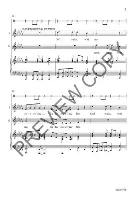 God Walks with Me - Kornelis - Choral Octavo - 2-Pt Piano/Opt. Percussion