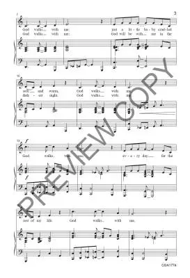 God Walks with Me - Kornelis - Choral Octavo - 2-Pt Piano/Opt. Percussion