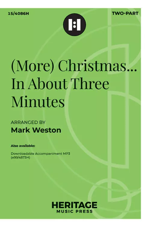 (More) Christmas in about Three Minutes Weston Chant choral in-octavo 2voix avec accompagnement