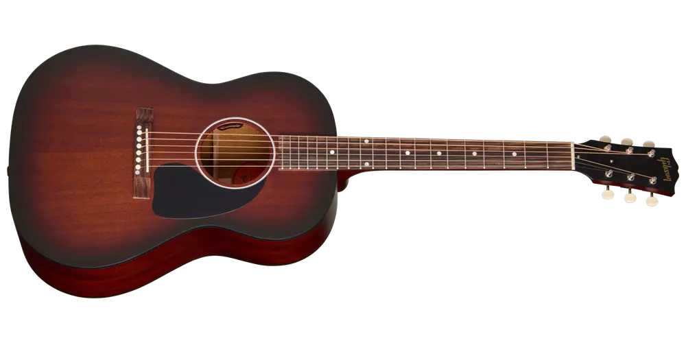 LG-2 All Mahogany Faded Acoustic/Electric Guitar with Hardshell Case - Faded Vintage Sunburst