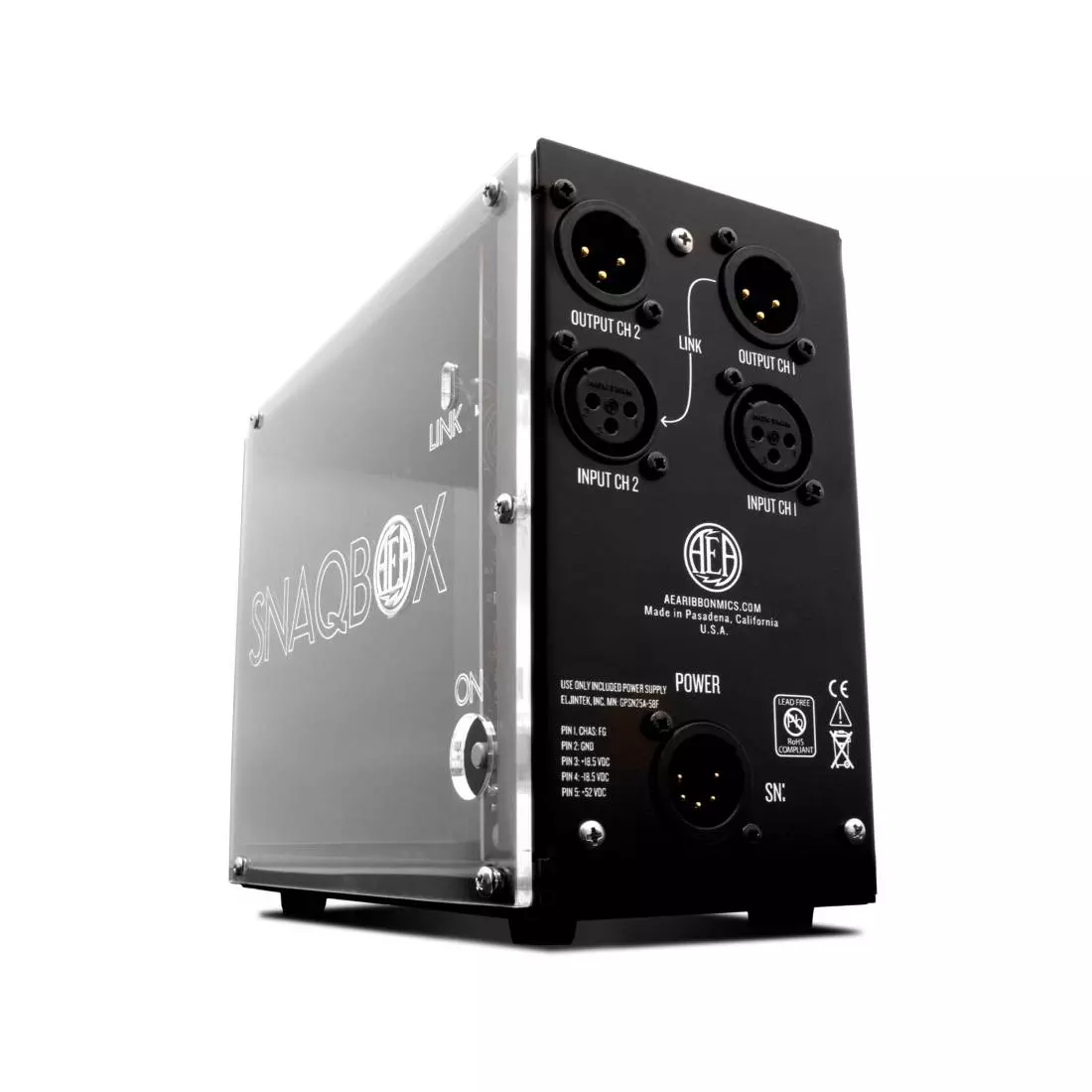 Snaqbox 2-Channel 500-Series Chassis - Clear