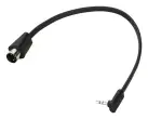 RockBoard by Warwick - Flat TRS to MIDI Type B Cable, Black - 30 cm