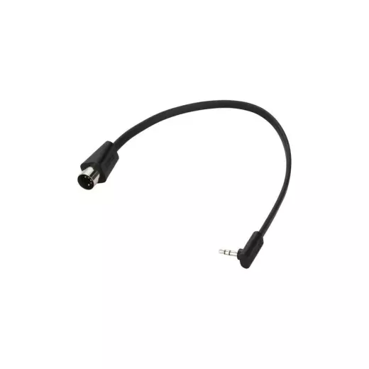RockBoard by Warwick - Flat TRS to MIDI Type B Cable, Black - 30 cm
