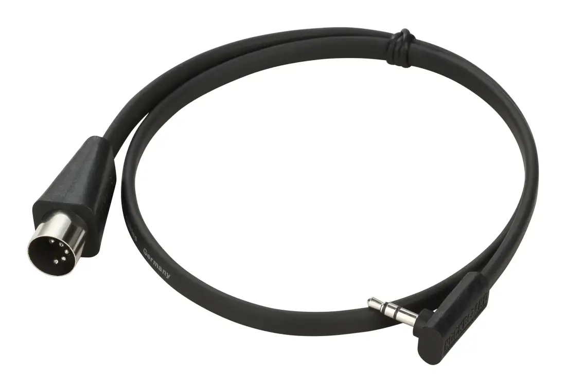 Flat TRS to MIDI Type B Cable, Black - 60 cm