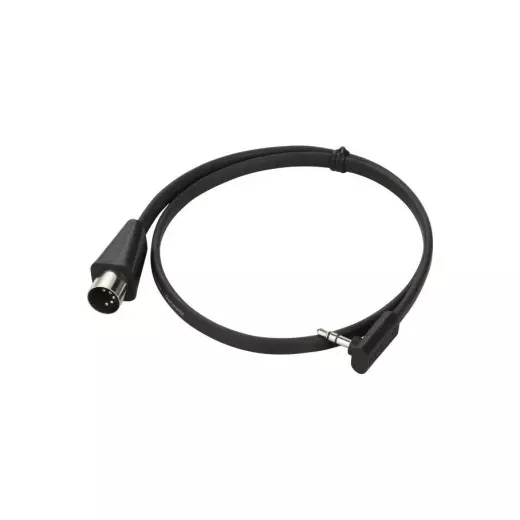 RockBoard by Warwick - Flat TRS to MIDI Type B Cable, Black - 60 cm