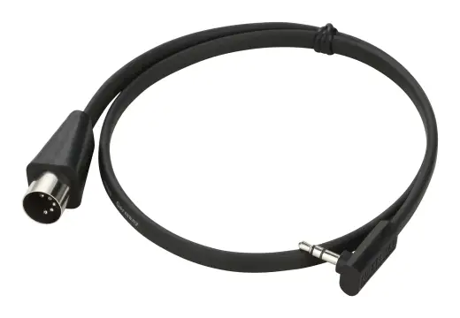 Flat TRS to MIDI Type B Cable, Black - 60 cm