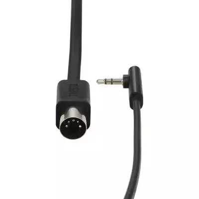 Flat TRS to MIDI Type B Cable, Black - 60 cm