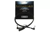 Flat Daisy Chain Cable with 2 Outputs, Right-Angle