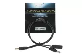 Flat Daisy Chain Cable with 2 Outputs, Straight
