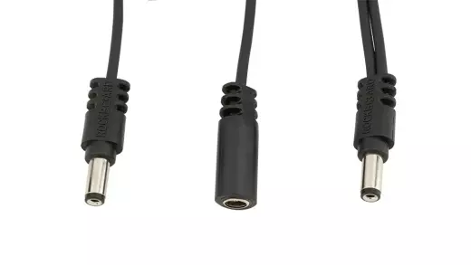Flat Daisy Chain Cable with 2 Outputs, Straight