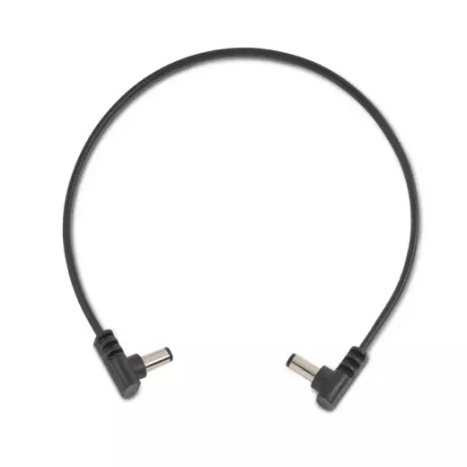 RockBoard by Warwick - Flat Power Cable, Angled/Angled - 30 cm