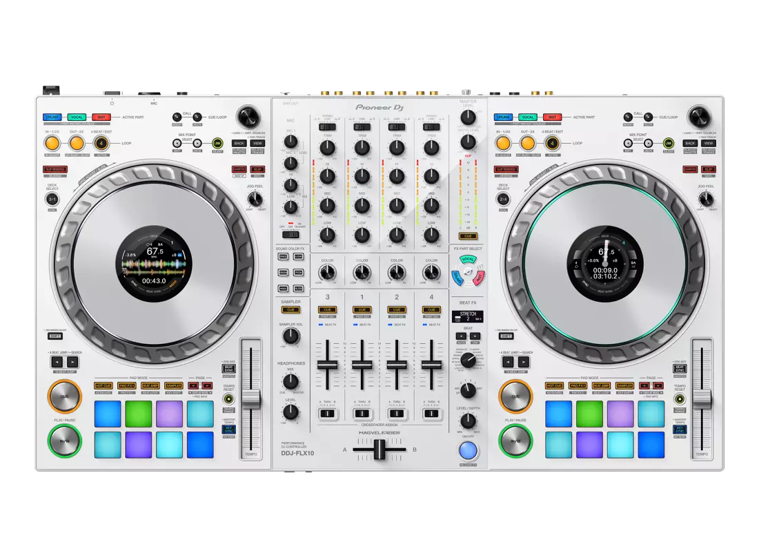 DDJ-FLX10 4-Channel DJ Controller - White