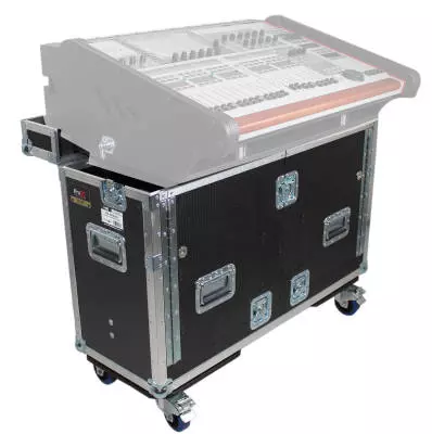 ProX - Behringer Wing Flip-Ready Hydraulic Console Easy Retracting Lifting Flight Case