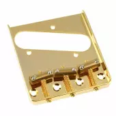 All Parts - Vintage-style Compensated Saddle Bridge for Telecaster - Gold