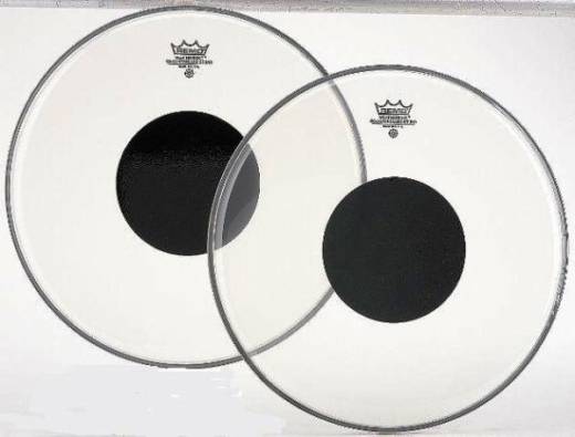 Remo - peau Controlled Sound Clear avec Black Dot - 14 pouces