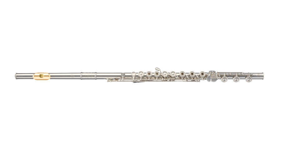Cresta Sterling Silver Flute with 14K Riser, Offset G, C# Trill, D# and C# Rollers and B Foot