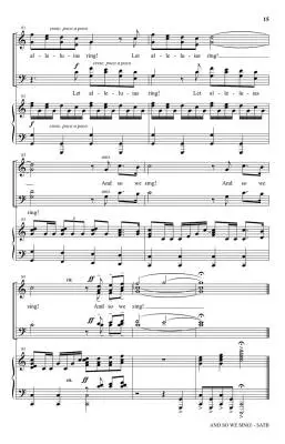 And So We Sing! - Martin - Choral Octavo - SATB Accompanied