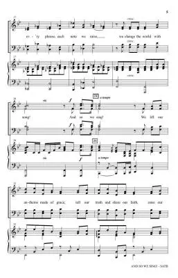 And So We Sing! - Martin - Choral Octavo - SATB Accompanied
