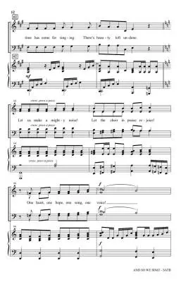 And So We Sing! - Martin - Choral Octavo - SATB Accompanied