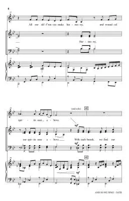 And So We Sing! - Martin - Choral Octavo - SATB Accompanied