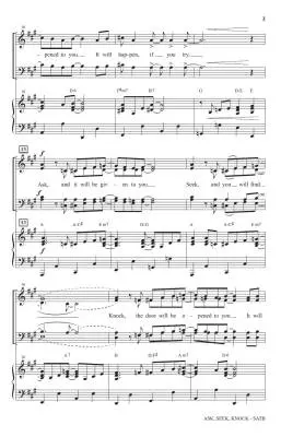 Ask, Seek, Knock - Choplin - Choral Octavo - SATB Accompanied